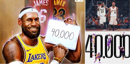 詹姆斯达成4万分里程碑！这是现代球员唯一能见证的天花板