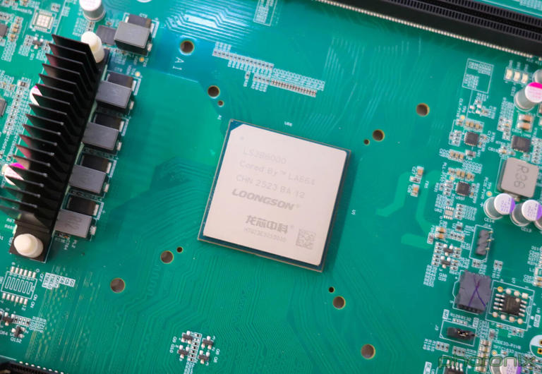 龙芯3B6000海外实测性能为锐龙5 9600X的三分之一